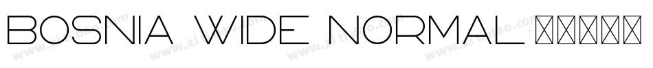 Bosnia Wide Normal字体转换